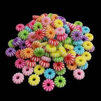 Акрилові намистини 8х3 мм, +-120 шт.