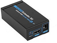 Перехідник аудіо-відео Gutbay HDMI M F (over RJ45) x1 60m 1080p Sender+Receiver сірий (78.01 KT, код: 7455408