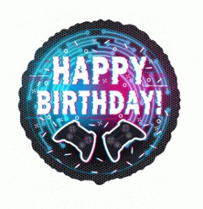 Коло фольговані 18" "Happy Birthday" Контролер Flexmetal