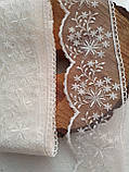 Ажурне мереживо на сітці квіти, фото 3