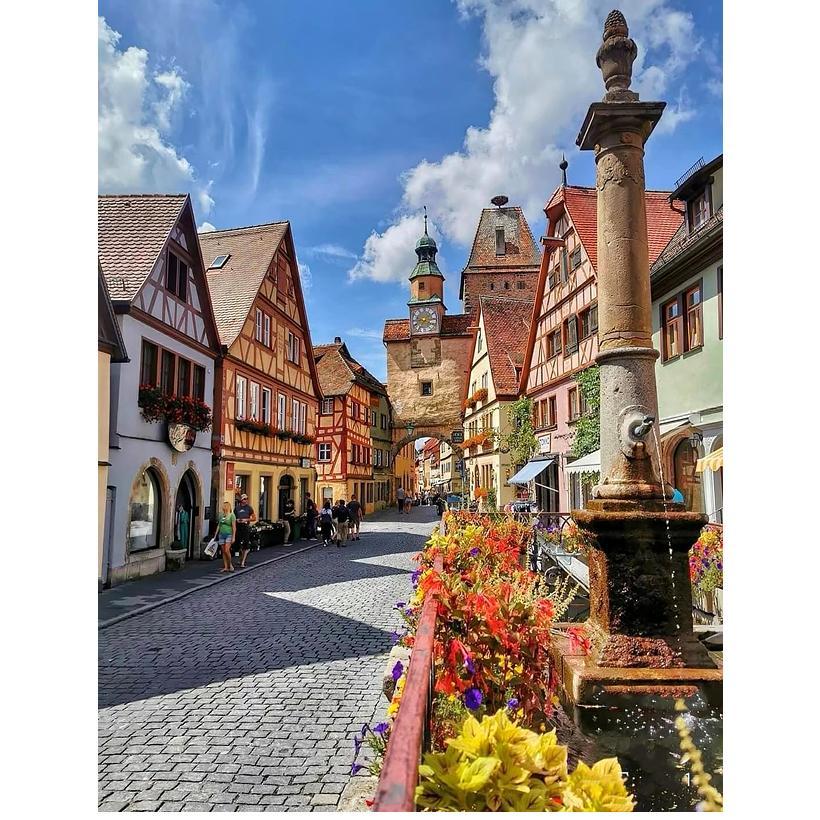 Картина за номерами 40x50 см DIY Ротенбург-об-дер-Таубер, Німеччина (FRA 73543), фото 1