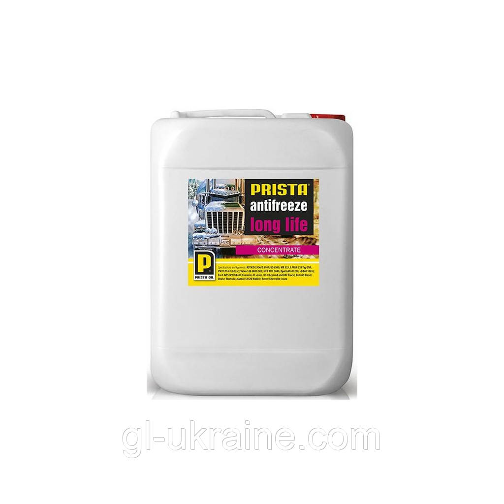 PRISTA Antifreeze Long Life, Антифриз-концентрат -80°C рожевий, 20 л (G12+)