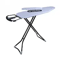 Прасувальна дошка металева 120*40см з регулюванням по висоті (78-98см) з розеткою та підрукавником