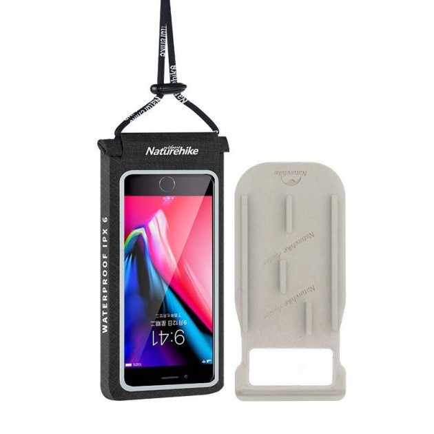Гермочохол для смартфона Naturehike 3D IPX6 6 inch NH18F005-S Black, фото 1