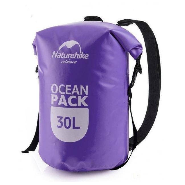 Гермомішок Naturehike Ocean Double Pack shoulder 30 л FS16M030-L Purple, фото 1