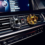 Ароматизатор повітря в машину на обдування Пітбуль чорний матовий, фото 4