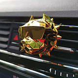 Ароматизатор повітря в машину на обдування Пітбуль рожеве золото, фото 3