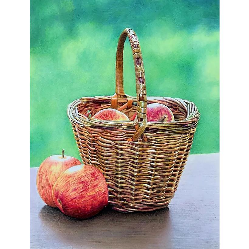 Картина за номерами 40x50 см DIY Кошик з яблуками (FRA 73598), фото 1