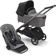 Коляска 2в1 Bugaboo Dragonfly Black, Grey Melange, Graphite