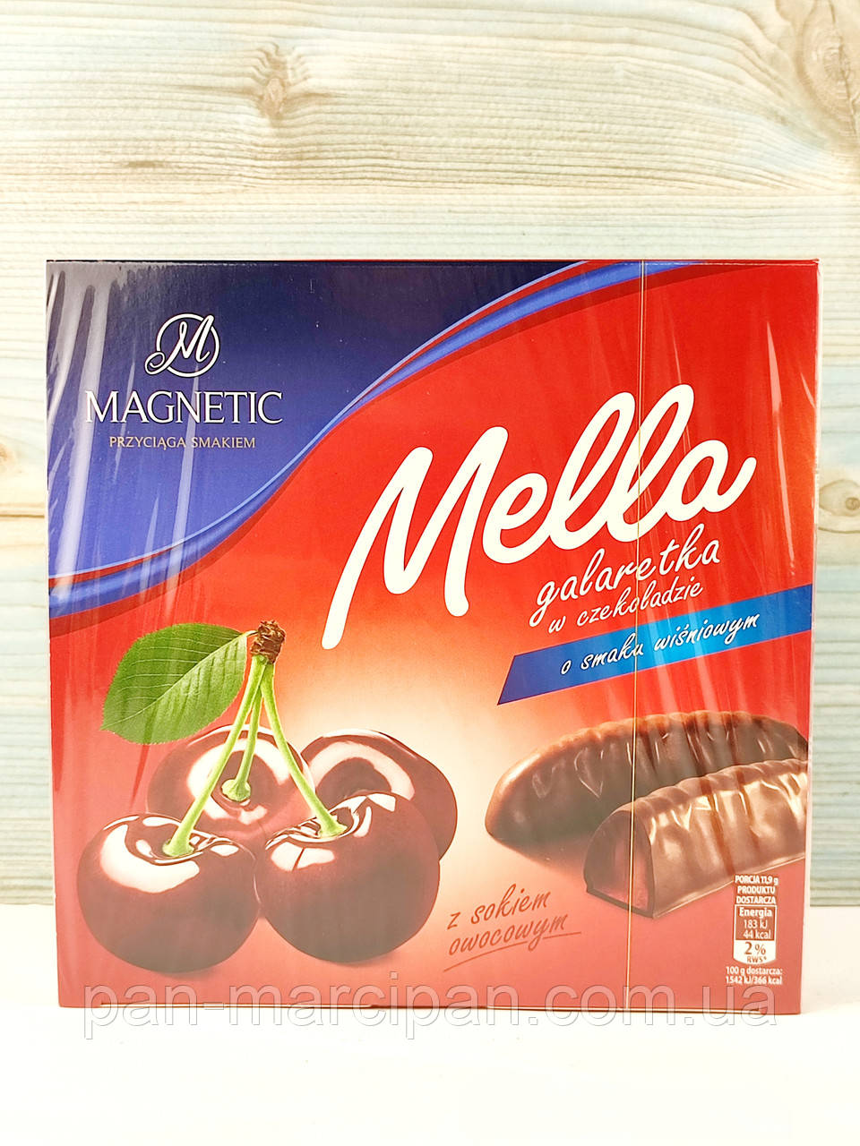 Цукерки желе вишневе в шоколаді Mella Magnetic 190 г (Польща)