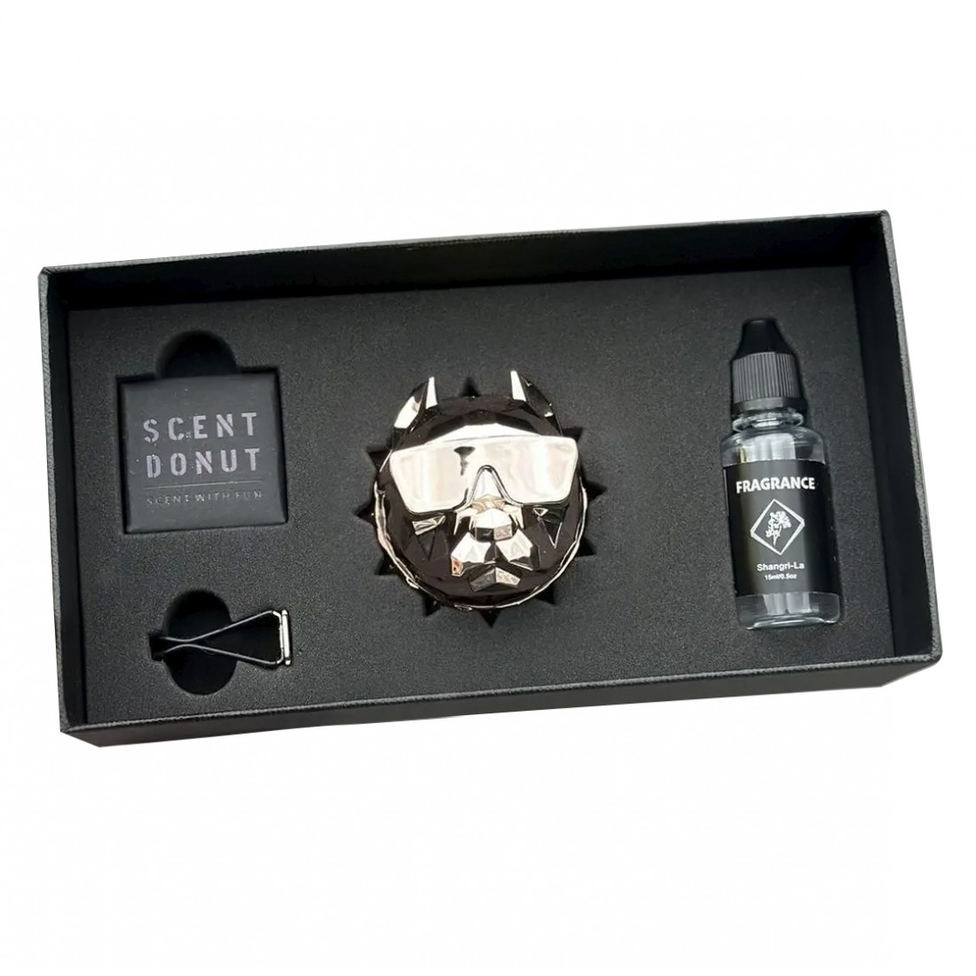 Ароматизатор повітря в машину на обдування Пітбуль рожеве золото, фото 1