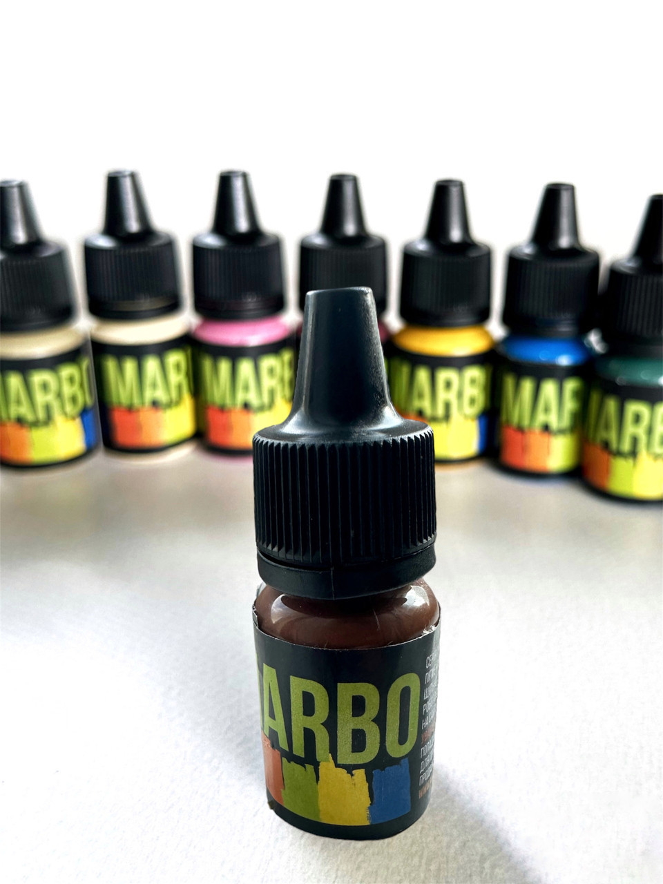 Marbo (Італія) Марбо пігмент "Шоколадний коричневий" Уп. на вибір: 15-200 г. Для поліуретанів та смол. 15 мл