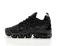 Кроссовки мужские Nike VaporMax черные, Найк Вапор Макс текстильные, прошиты, подошва гелевая. код KD-11451