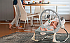 Крісло гойдалка шезлонг дитячий з вібрацією RicoKids Сірий, фото 3