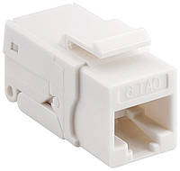 Конектор мережевий Lucom FreeEnd-RJ45 UTP6 (Keystone) конектор ToolFree SNAP-IN білий (25.02. ZZ, код: 7454125