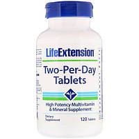 Витаминно-минеральный комплекс Life Extension Two-Per-Day 120 Tabs DT, код: 7517948