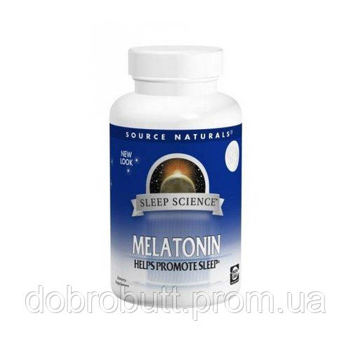 Мелатонин для сна Source Naturals Melatonin 1 mg 200 Tabs DT, код ...