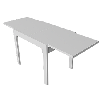 Стіл обідній розсувний Неман КОРС mini Білий/Білий