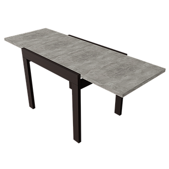 Стіл обідній розсувний Неман КОРС mini Білий/Білий Бетон/Венге