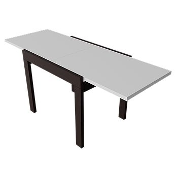 Стіл обідній розсувний Неман КОРС mini Білий/Білий Білий/Венге