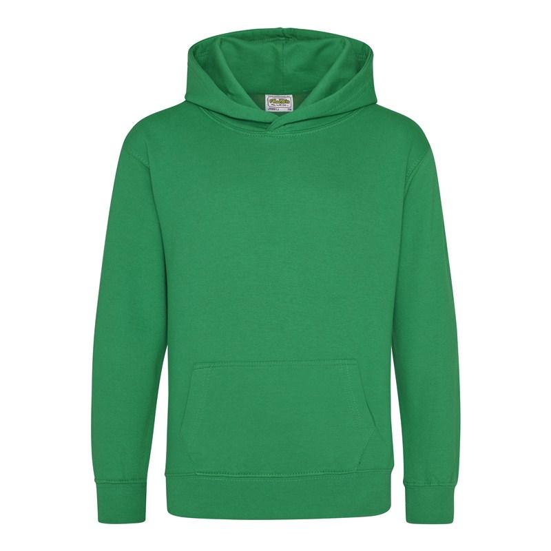 Дитяча толстовка з капюшоном утеплена зелена Just Hoods