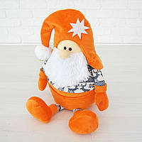 Мягкая игрушка Kidsqo гномик Санта 53см оранжево-серый (KD1771) GL, код: 2606137