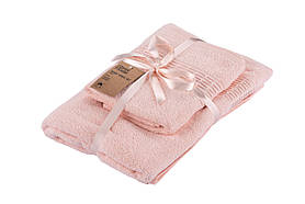 ARDESTO Набір рушників махрових Lotus 2 шт., 50х90см, 70х140см, 100% бавовна, пудра