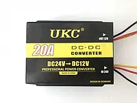 Преобразователь DC/DC 24V-12V 20A #3387