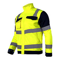 Куртка премиум сигнальная LahtiPro 40912 M Желтая FT, код: 7802144
