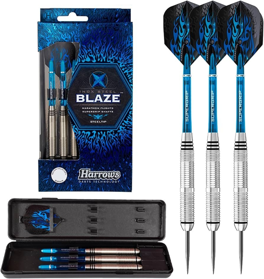Дартс дротики з нікелю Blaze Harrows Англія з фірмовим футляром