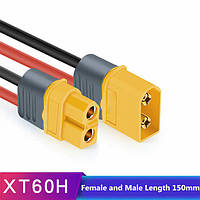 Силиконовый кабель 10AWG XT60 Female XT60 Male 15cm для дронов квадрокоптеров