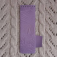 Клапан для сумки вузький. "Пальми". Бузок П2