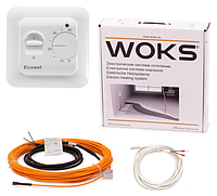Тонкий кабель Woks-10,2080 Вт (208м) з терморегулятором RTC 70.26