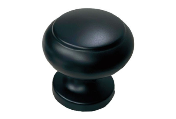 Кругла дверна ручка Fadex Sagomato фікс. чорний матовий (Італія)