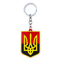 Брелок на ключи Magnet резиновый Герб Украины Трезубец 5,5x4,1x0,3 см Черно-красный (19411) DT, код: 7599349