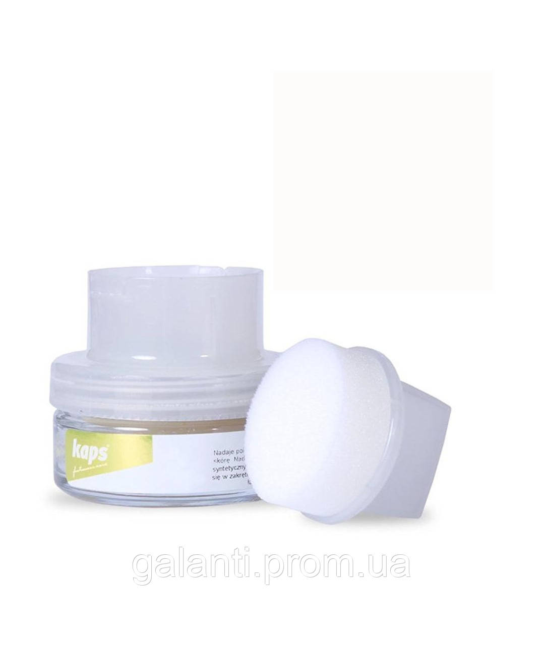 Деликатный крем для обуви Kaps Delicate Cream 50 ml с аппликатором 101 ...