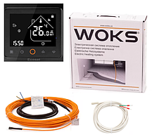Тонкий кабель Woks-10, 990 Вт (100м) з терморегулятором Ecoset PWT 002 WIFI
