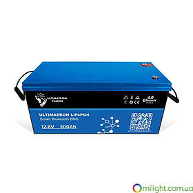 Літієва батарея Ultimatron 12.8 V 200 Ah LiFePO4 Smart BMS з Bluetooth