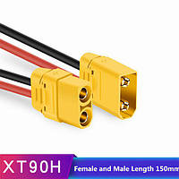 Комплект силовых коннекторов XT90 Female - Male с медными проводами