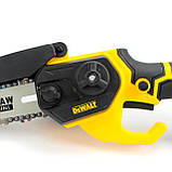 Акумуляторна мініпила ланцюгова DeWalt DCM170N (24V 5AH) АКБ мініпила Деволт для обрізання дерев, гілкоріз, фото 2