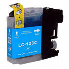 Сумісний картридж Inkdigo™ Brother LC-123 (LC123) XL Cyan, блакитний, 10ml, аналог LC123С., фото 3