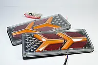 Ліхтар LED 12-24V задній до Автомобільної техніки, вантажівок 33х13 см (Малющий поворотник) Lamborghini, фото 4