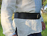 Шкіряний пояс ручної роботи, 12 см, фото 7