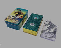 Таро Нового Видения. Tarot of the New Vision. 78 штук в жестяной коробке с позолоченым тиснением.