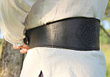 Шкіряний пояс ручної роботи, 12 см, фото 4