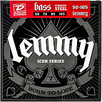 Струны для бас-гитары Dunlop LKS50105 Stainless Steel Lemmy Signature Bass Strings 50 105 EC, код: 6839017