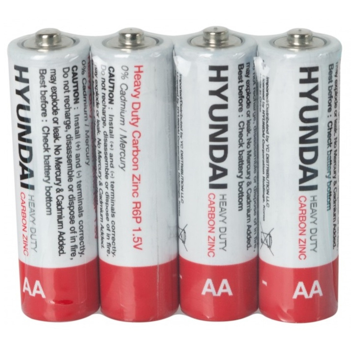 Батарейка сольова HYUNDAI Heavy Duty R6, АА, 1.5V, трей 4 шт., фото 2