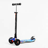 Самокат Best Scooter MAXI S 4 колеса PU СВЕТ Abstraction 60 кг Разноцветный (113945) TP, код: 7696299