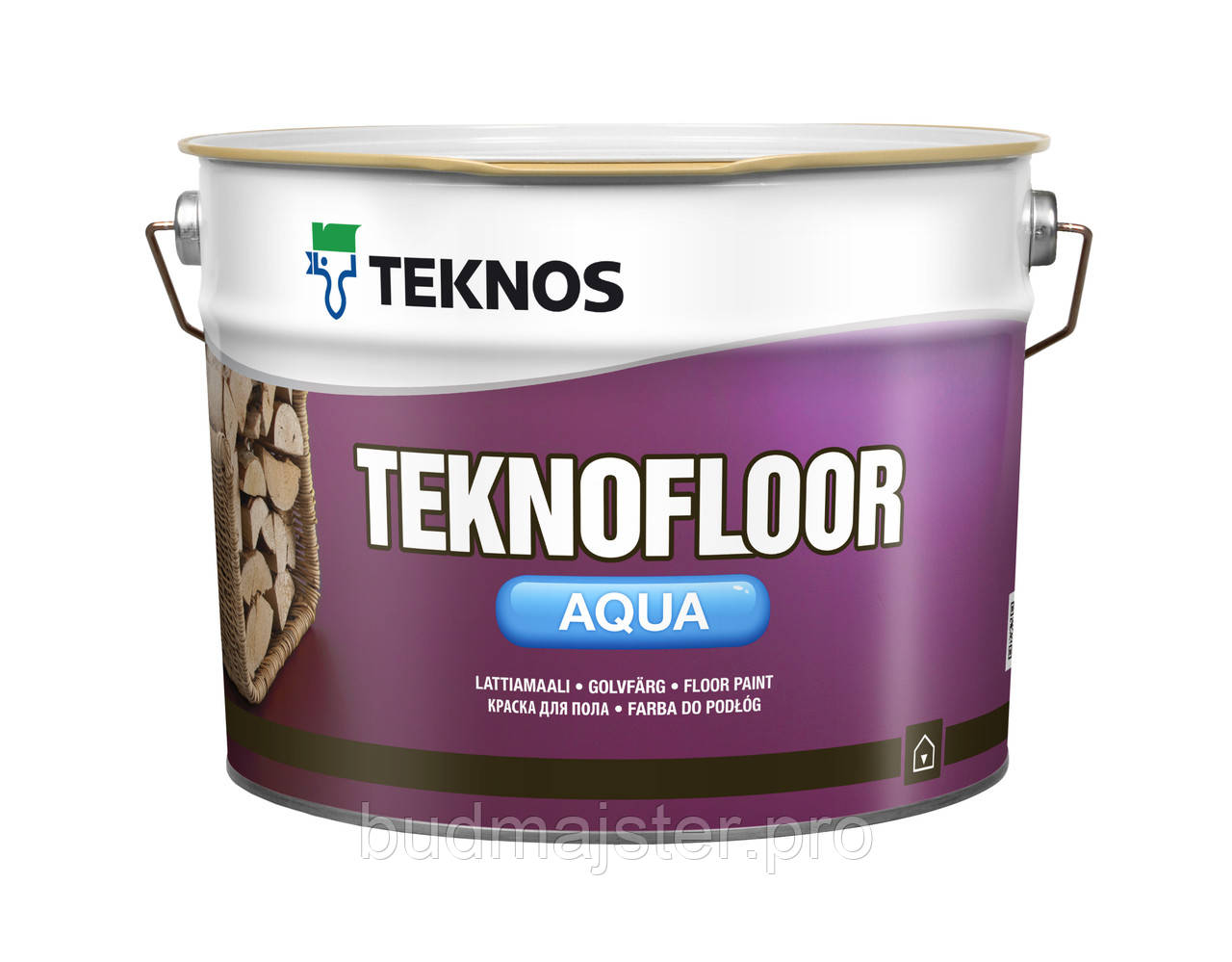 Фарба Teknos TEKNOFLOOR AQUA півглянцева, 9 л. Б1