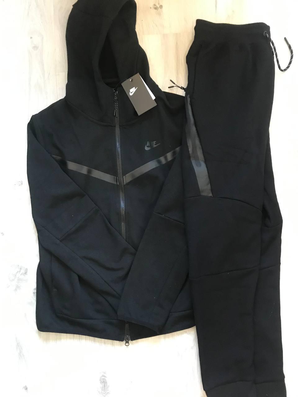 Теплый зимний утепленный спортивный костюм мужской nike tech fleece на флисе оригинал, спорт костюм nike - фото 2 - id-p1955398485